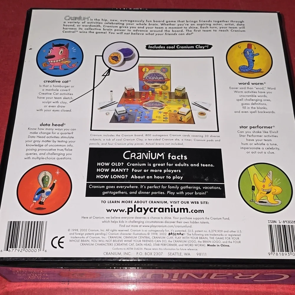 Vintage Cranium Board Game Box Opened - Picture 13 of 13
